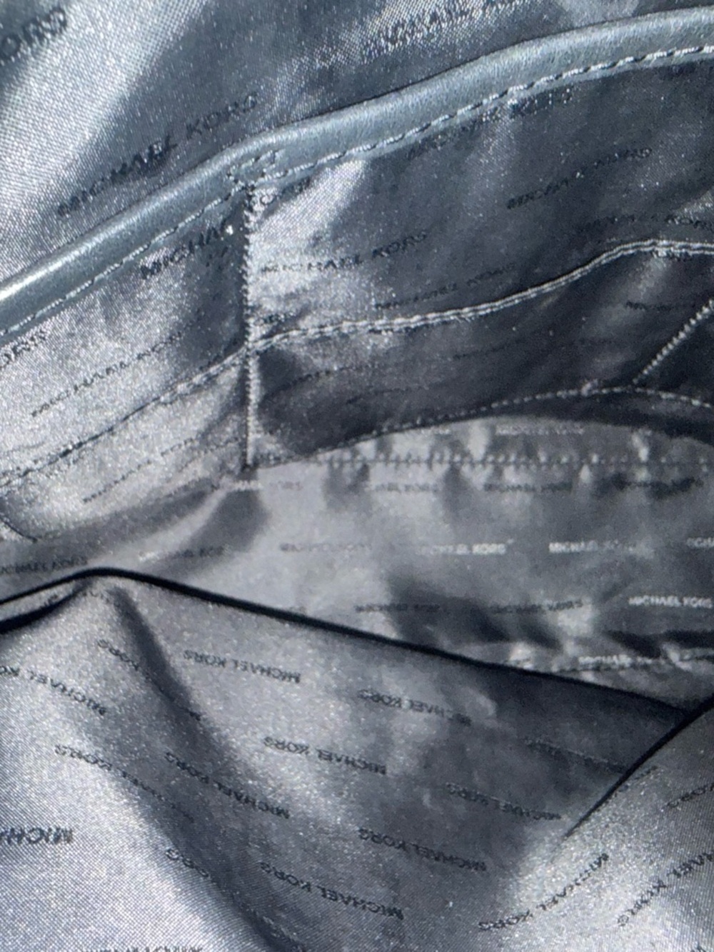 Michael Kors Black and Gray Signature Tote - Picture 6 of 13